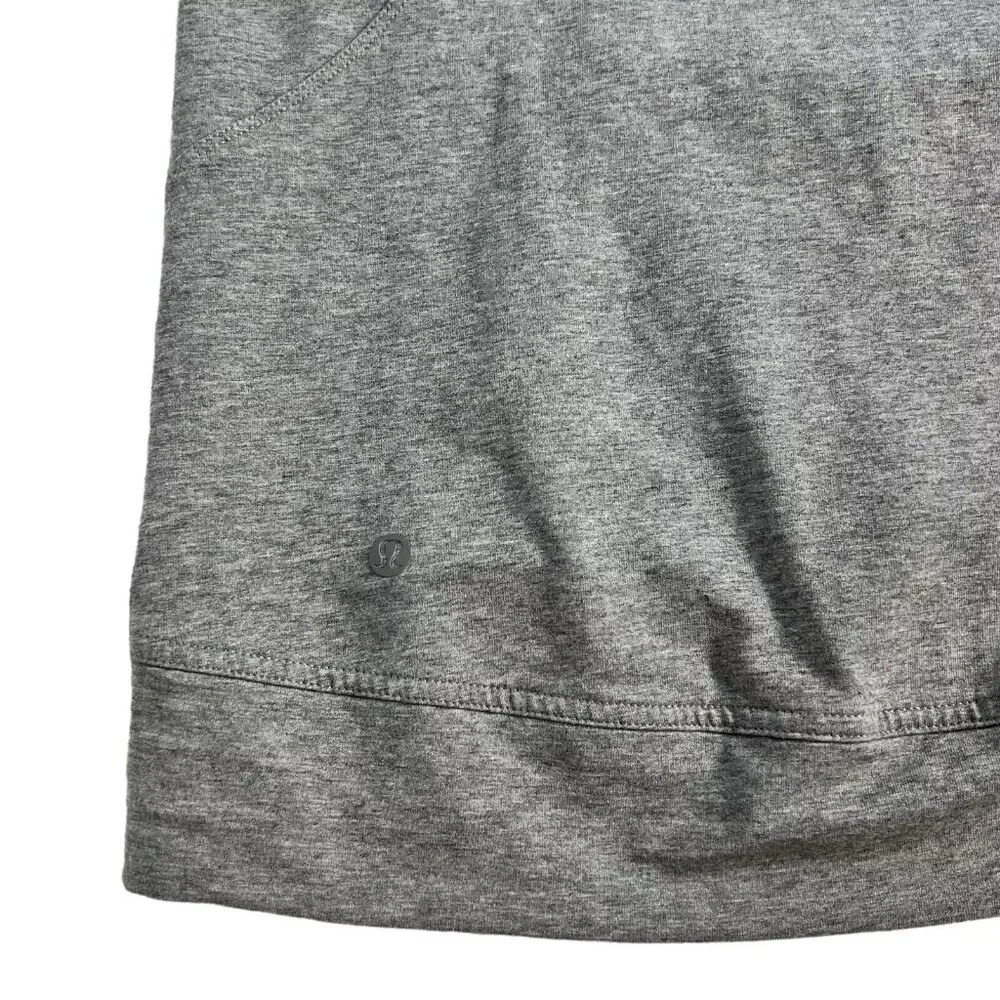 Lululemon Womens Light Gray Pocket Sleeveless Running Pullover Hoodie Size 4 - Picture 8 of 12
